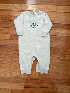 12 Month fly eagles fly onesie
